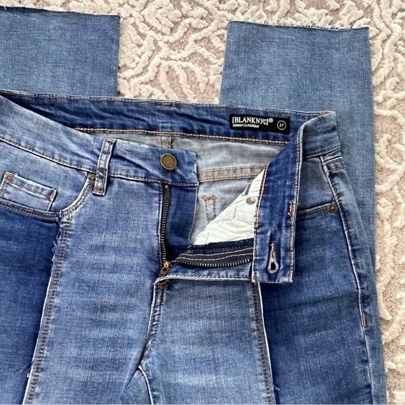 BlankNYC Skinny Classique Patchwork Split Front Jeans - Picture 10 of 14